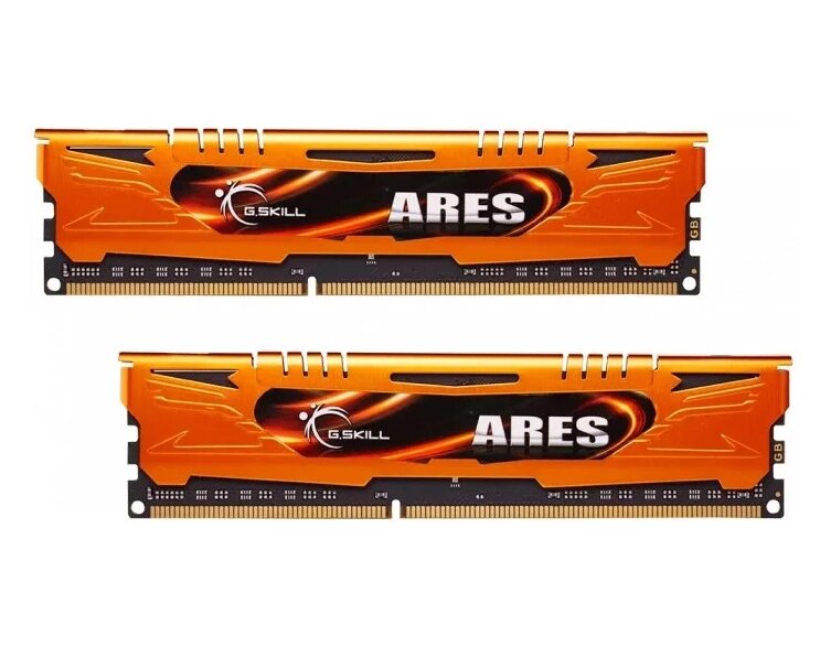 Оперативна пам'ять DDR3 16G KIT (2x8G) 1600MHz G. SKILL Ares Orange CL10 (box) F3-1600C10D-16GAO від компанії da1 - фото 1