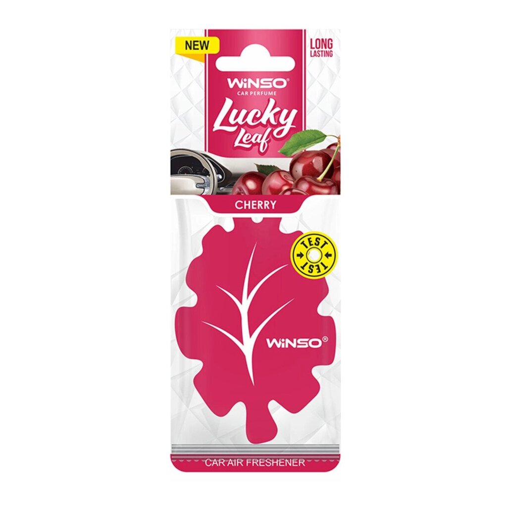 Освіжувач повітря WINSO Lucky Leaf целюлозний ароматизатор вишня від компанії da1 - фото 1