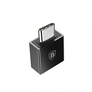 OTG адаптер перехідник Baseus мама USB — Type-C тато 2.4 A CATJQ-B01