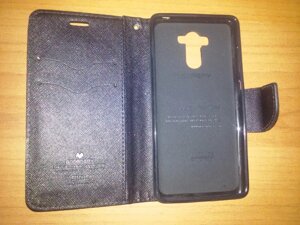 Откидной футляр вбок Xiaomi Redmi 4A черная книжка чехол