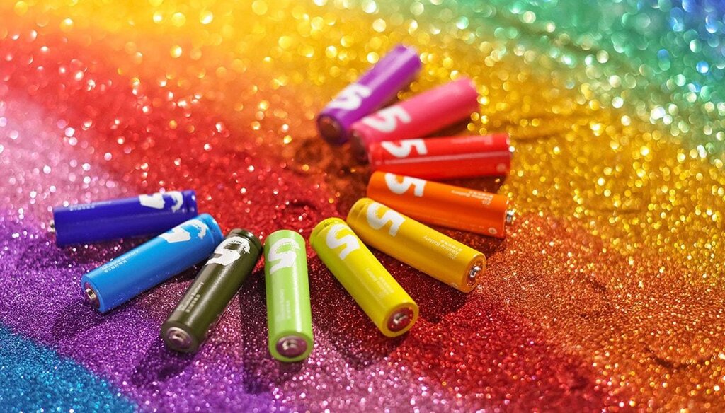 Пальчикові батарейки ZMI Alkaline Battery ZI5 Rainbow LR06 AA 10 шт. від компанії da1 - фото 1