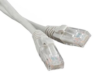 Патч-корд литий, Utp, RJ45, Cat. 5e, 0,5m, сірий