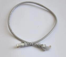 Патч-корд RJ-45 кабель для інтернету Cat. 5e UTP довжина 0.5 м. сірий