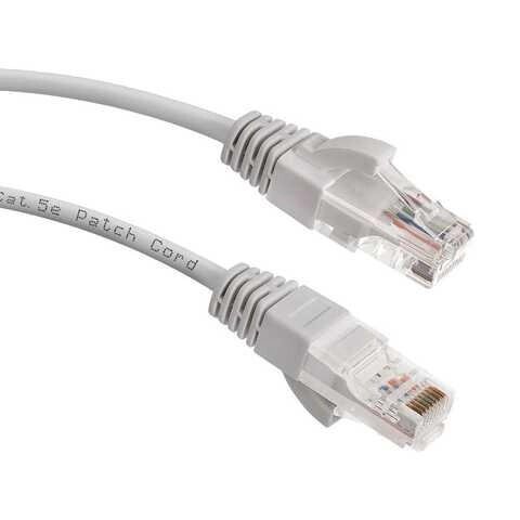 Патч-корд Tcom UTP RJ45 Cat. 5e довжина 5 м сірий від компанії da1 - фото 1