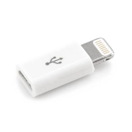 Перехідник-адаптер micro Usb to iPhone 5 6 7 8 Lightning від компанії da1 - фото 1