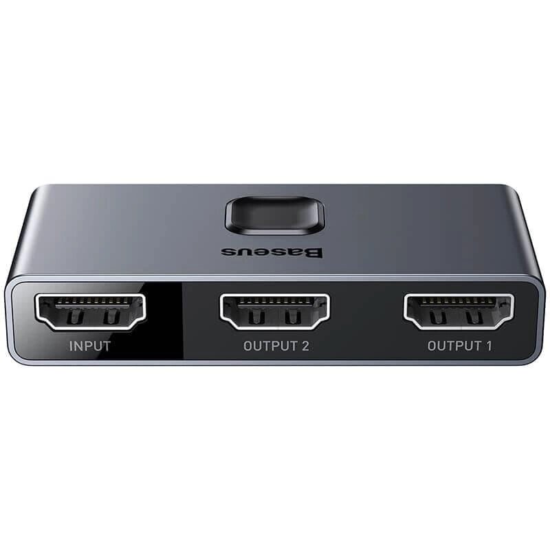 Перехідник BASEUS Matrix HDMI Splitter (2in1or 1in2) (CAHUB-BC0G) від компанії da1 - фото 1