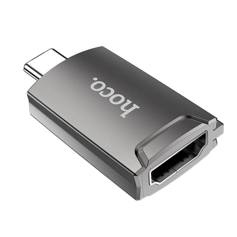 Перехідник HOCO UA19 Type-C to HDMI Easy flow adapter 4K від компанії da1 - фото 1