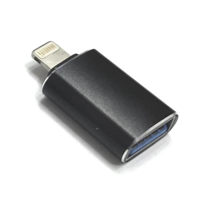 Перехідник мама USB — Lightning (iPhone) тато адаптер OTG YHL-888 від компанії da1 - фото 1