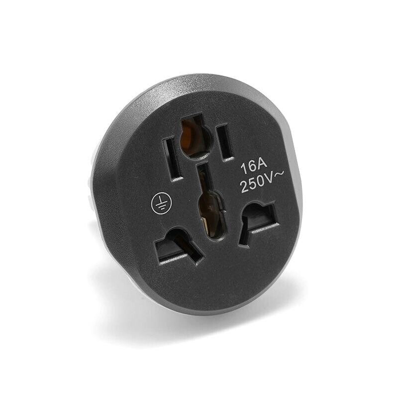 Перехідник мережевий 220 вольтів — на євро розетку EU Plug Adapter ep0202 від компанії da1 - фото 1