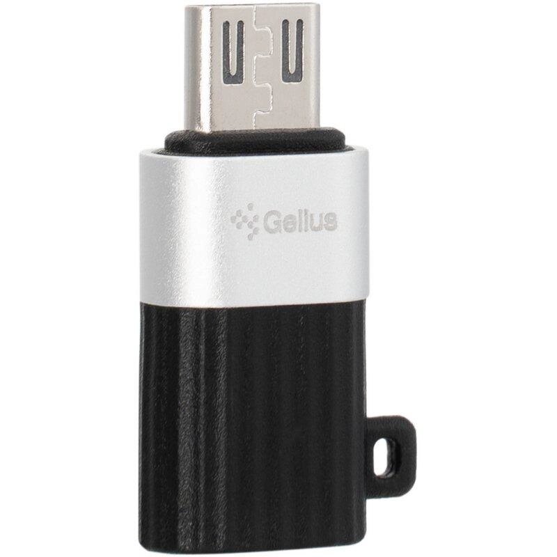 Перехідник MicroUSB to Type-C OTG адаптер Gelius GP-OTG007 від компанії da1 - фото 1