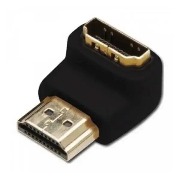 Перехідник подовжувач папа - мама поворотний для підключення Hdmi під кутом 90 гр. від компанії da1 - фото 1