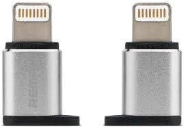 Перехідник-спідниця Remax відг RA-USB2 Micro-Lightning 2.0 silver від компанії da1 - фото 1