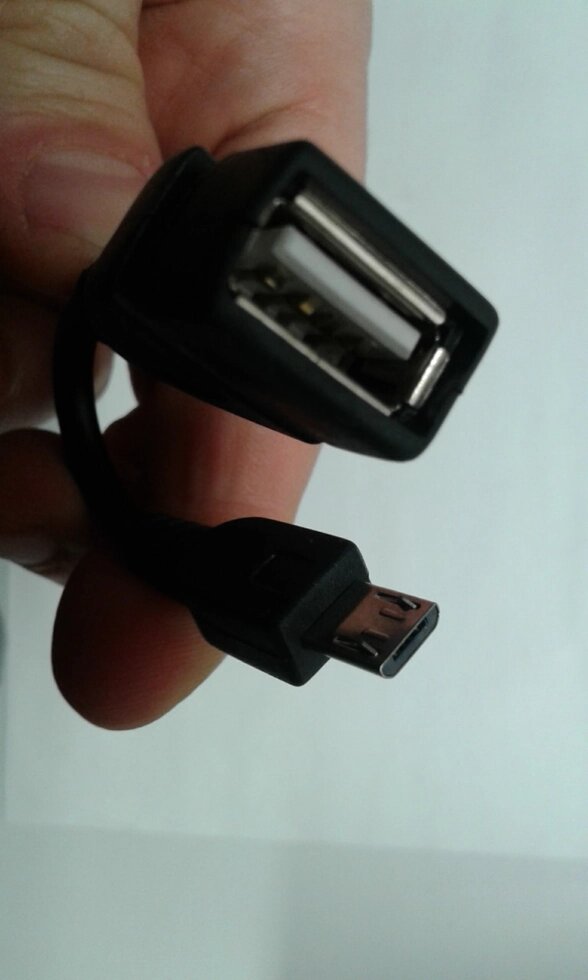 Перехідник Usb A Female мама — microUsb Male тато — Otg адаптер від компанії da1 - фото 1