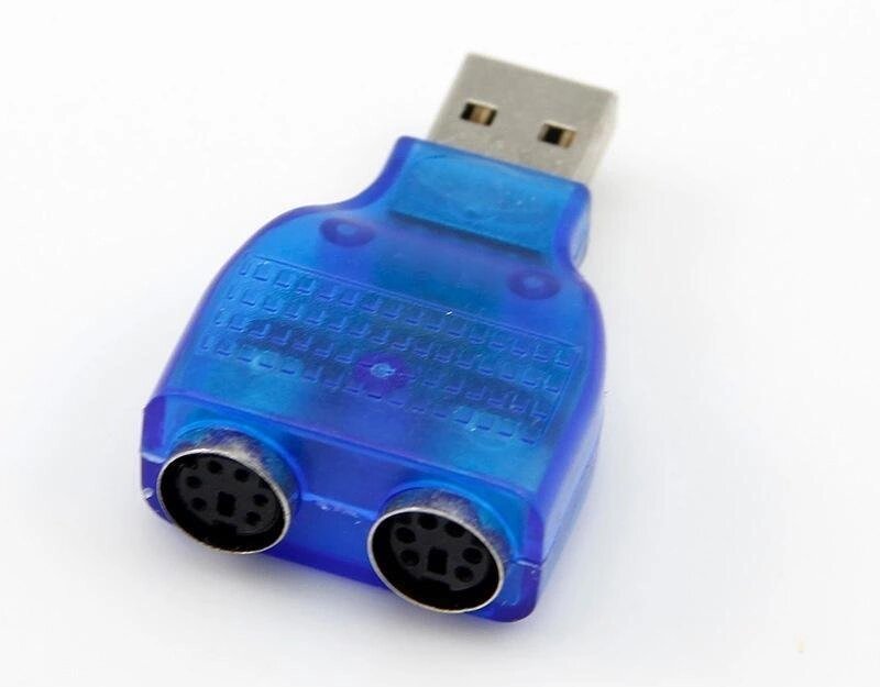 Перехідник Usb AM тато — 2 PS/2 мами від компанії da1 - фото 1