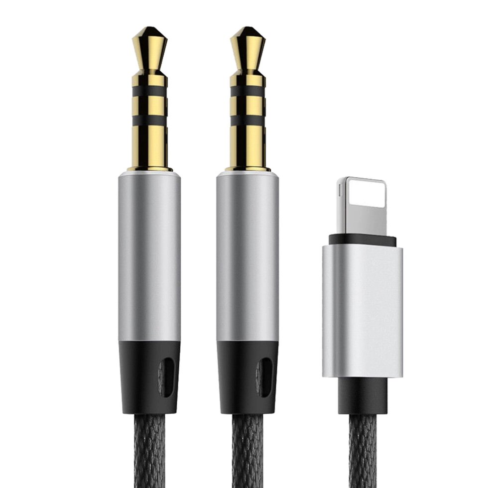 Переходник Lightning to AUX 3.5mm (male) Apple Adapter Baseus L33 від компанії da1 - фото 1