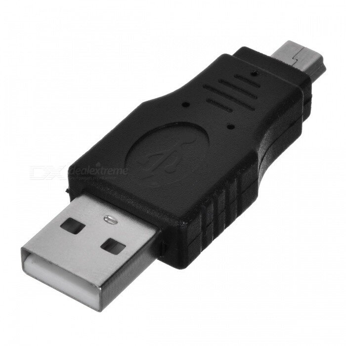 Переходник штекер Usb A - папа штекер mini Usb 5pin від компанії da1 - фото 1