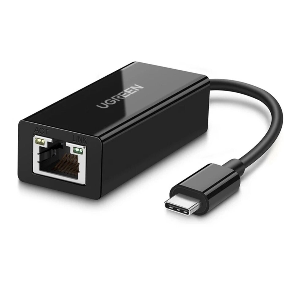 Переходник Ugreen US236 USB Type-C to 10/100/1000Mbps Ethernet (50307) від компанії da1 - фото 1