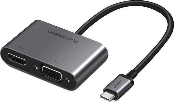 Перетворювач адаптер UGREEN CM162 USB-C to HDMI + VGA + USB 3.0 (50505) від компанії da1 - фото 1