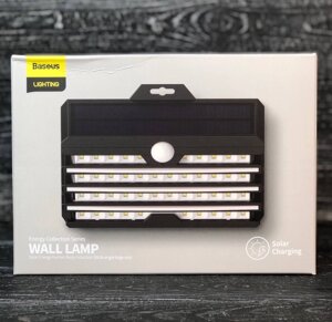 Настінний автономний LED світильник Baseus Wall Lamp на сонячній батареї