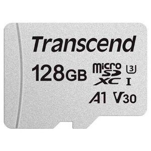 Картка пам'яті microSDXC — Transcend 300s 128Gb U3 A1 V30 TS128GUSD300s