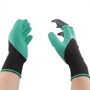 Садові рукавички з кігтями рукавиці для дачі Garden Gloves