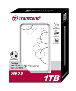 Жорсткий диск зовнішній Transcend USB 3.0 1TB TS1TSJ25A3W