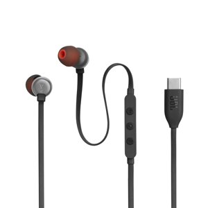 Навушники дротові JBL T310C USB-C (JBLT310CBLK) гарнітура з мікрофоном чорна