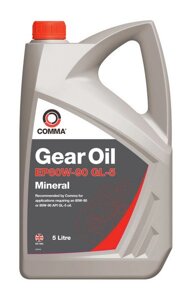 Трансмісійна олива Comma GEAR OIL EP80W-90 GL 5 5 літрів