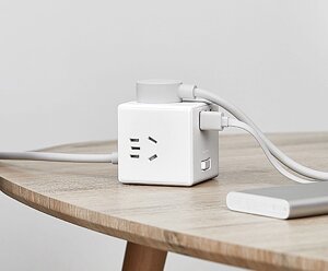 Разветвитель Xiaomi Mijia Rubik's Cube Converter Plug 1.5m кабель