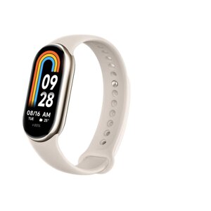 Розумний браслет XIAOMI Mi Smart Band 8 (BHR7166GL) бежево- золотистий