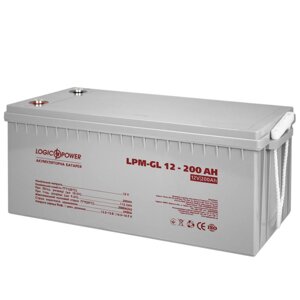 Акумулятор 200 ампер-годин LogicPower LPM-GL 12 V — 200 Ah гелевий