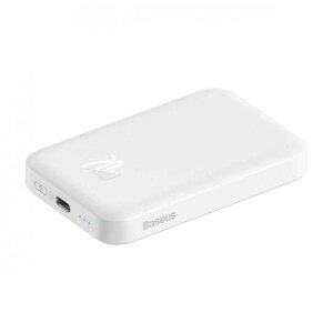 Зовнішній акумулятор MagSafe Baseus 6000 mAh 20 W (PPCX020002) білий