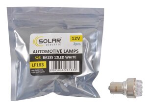 LED-автолампа Solar 12V S25 BA15s 12leds white 2 шт.