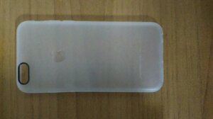 Бампер накладка iPhone 6 6s білий ультратонкий пластик прогумований
