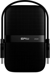 Зовнішній жорсткий диск Silicon Power Armor A60 2 TB All Black (SP020TBPHDA60S3A)