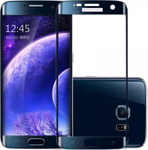 Скло вигнуте для Samsung S6 edge G925 Blue