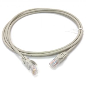 Патч-корд UTP. RJ45. Cat. 5e. довжина 1 м. сірий