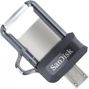 Флешка подвійна SanDisk Ultra Dual Drive USB 3.0 + OTG M3.0 128Gb (150Mb/s)