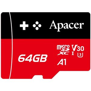 Картка пам'яті Apacer microSD gaming card 64 GB V30 A1