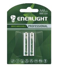 Акумулятор пальчиковий ENERLIGHT Professional AAA 800 mAh 2 шт./пач.