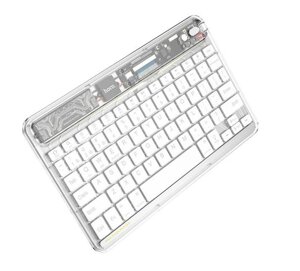 Клавіатура бездротова HOCO S55 Transparent Discovery edition wireless BT keyboard Space White