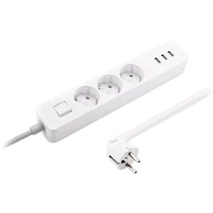 Мережевий фільтр подовжувач Xiaomi Power Strip 3 розетки 3 Usb 1.8 м