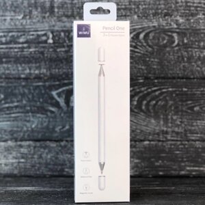 Стилус — ручка 2в1 WiWU Pencil One універсальний білий