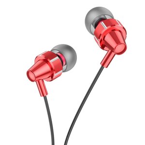 Навушники HOCO Delight wired digital earphone with microphone M90 1.2м червоні