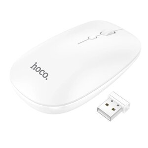 Миша HOCO Art dual-mode business wireless mouse GM15 біла 2 режимна BT5.0 і 2.4G