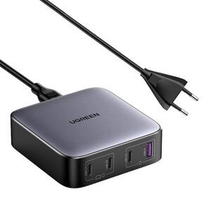 Зарядний пристрій Ugreen CD328 GaN Desktop Charger 1*USB-A+3*USB-C 100W EU (90928)