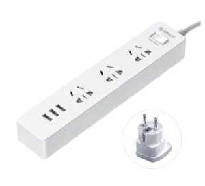 Подовжувач Power Strip Orico XCS-3A3U 3 розетки та 3 USB 1.5 метра білий