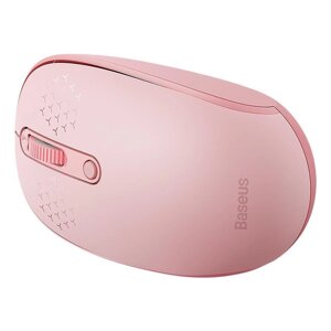 Миша бездротова Baseus F01B Tri-Mode Bluetooth 3 режимна рожева