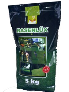 Газонна траво-суміш посухостійка RASENLUX 5 кг (комплекс насіння й гранули)