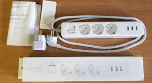 Фільтр Xiaomi KingMi Power Strip (3 розетки 3 USB) 1.8 м NRB4030GL XMCXB04QM